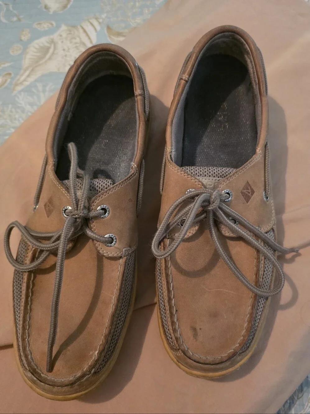 Sperry - Men's Brown Suede Lace-Up Boat Shoes